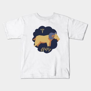 Aries: Born to blaze trails, fearless and bold. Kids T-Shirt